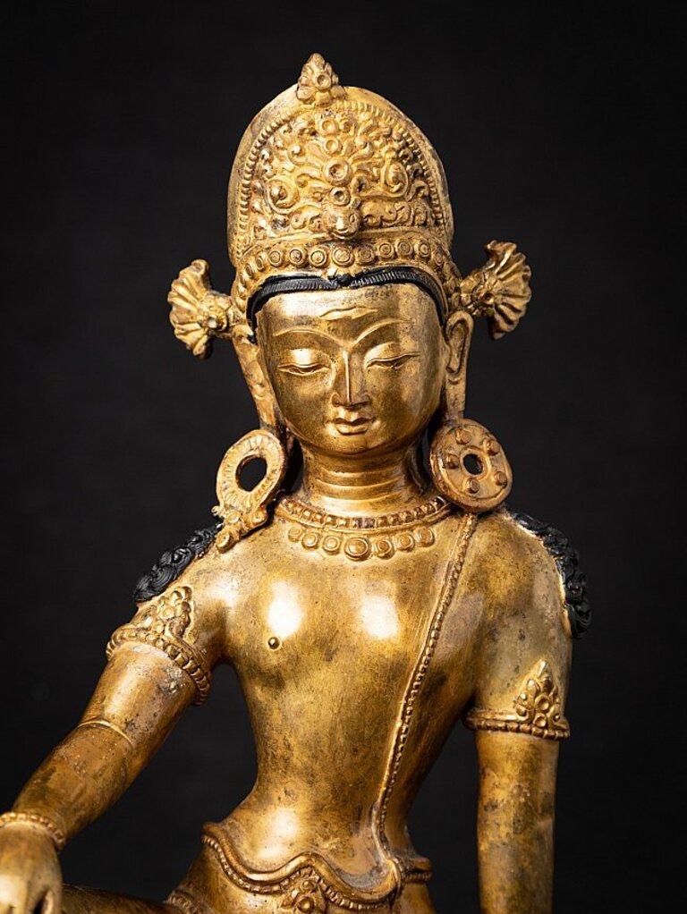 Old Bronze Nepali Indra Statue from Nepal 4