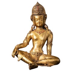 Old bronze Nepali Indra statue from Nepal