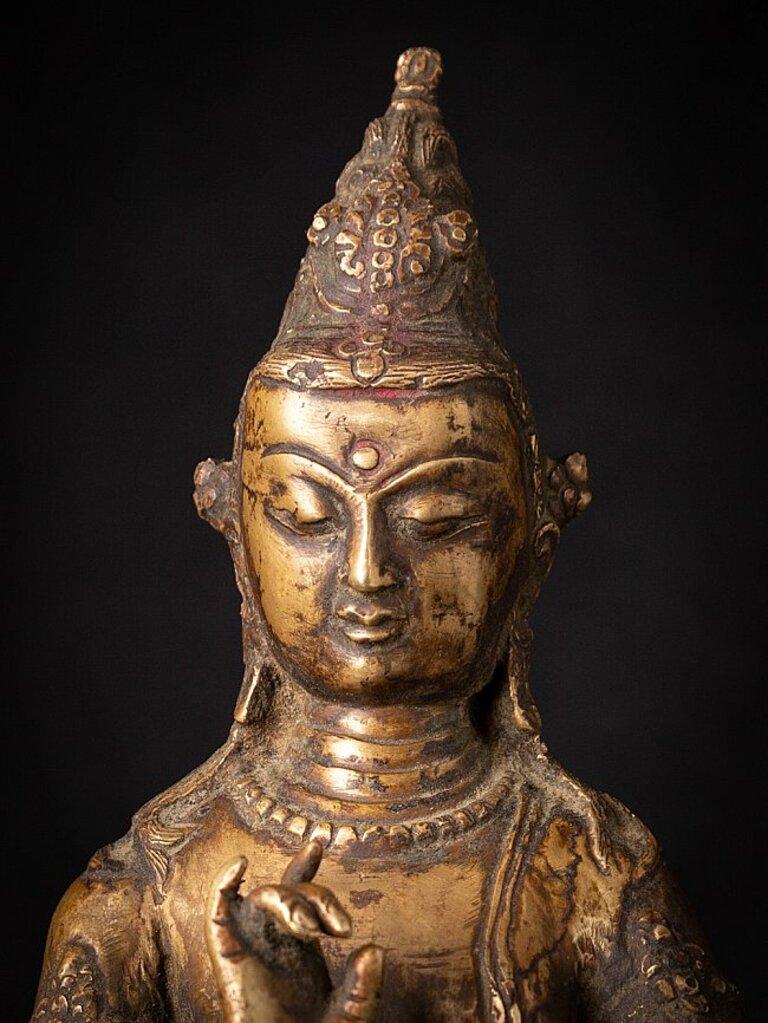 Old Bronze Nepali Lokeshwor Figure from Nepal 5