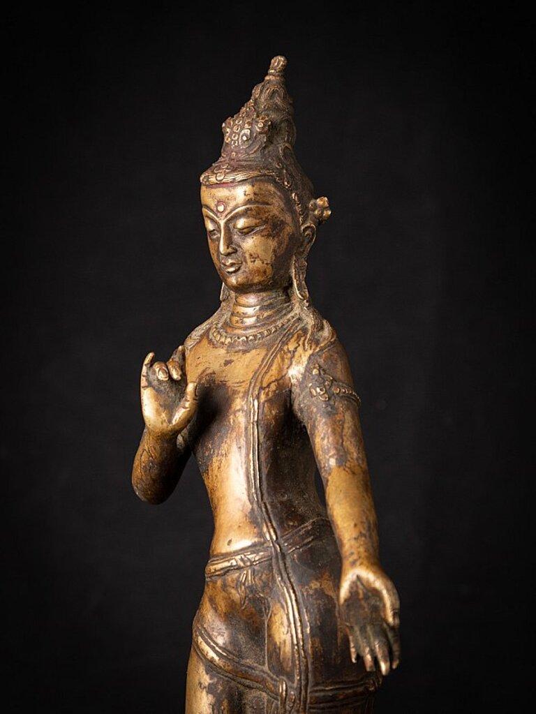 Old Bronze Nepali Lokeshwor Figure from Nepal 6