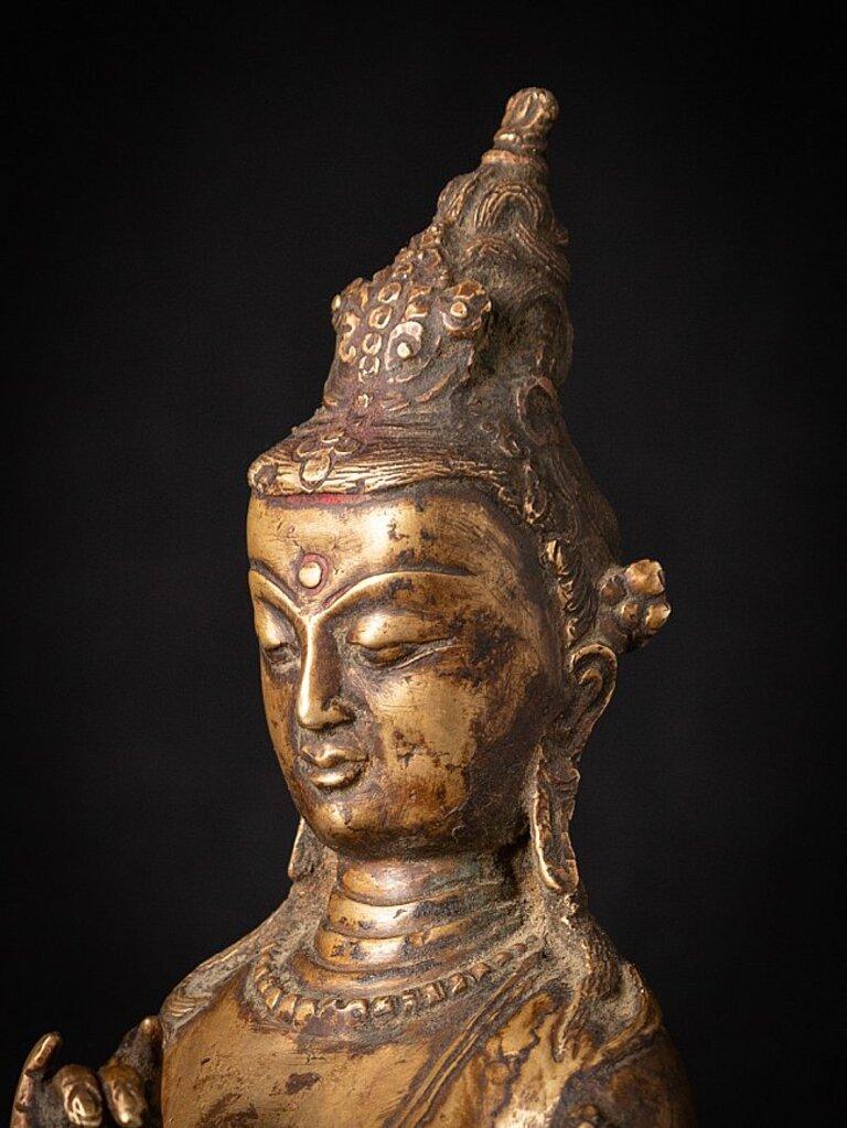 Old Bronze Nepali Lokeshwor Figure from Nepal 7
