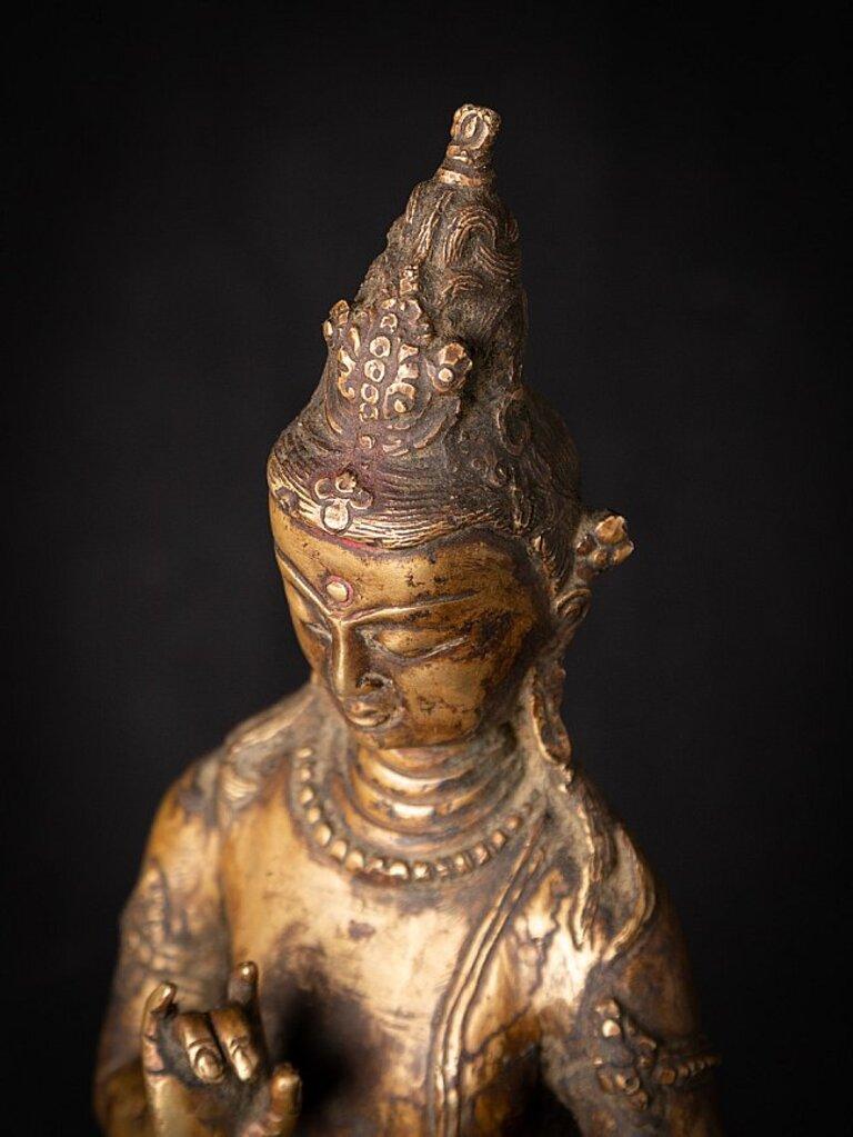 Old Bronze Nepali Lokeshwor Figure from Nepal 9