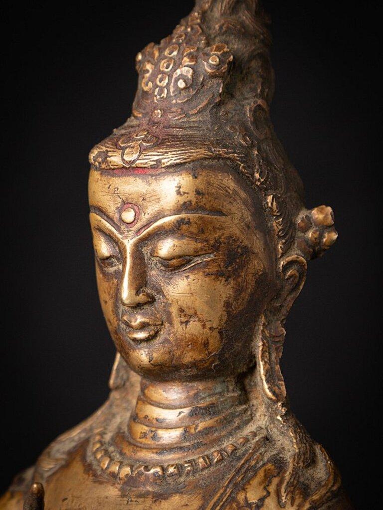 Old Bronze Nepali Lokeshwor Figure from Nepal 10