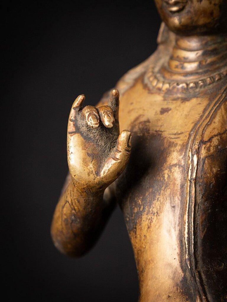 Old Bronze Nepali Lokeshwor Figure from Nepal 11
