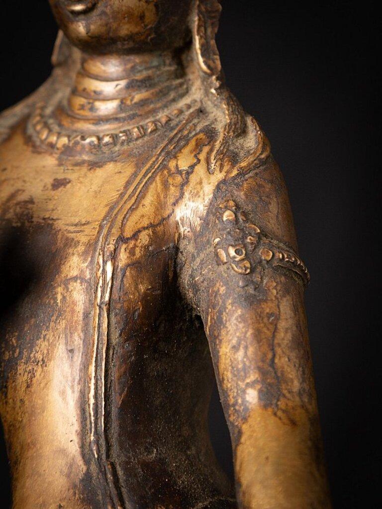 Old Bronze Nepali Lokeshwor Figure from Nepal 12