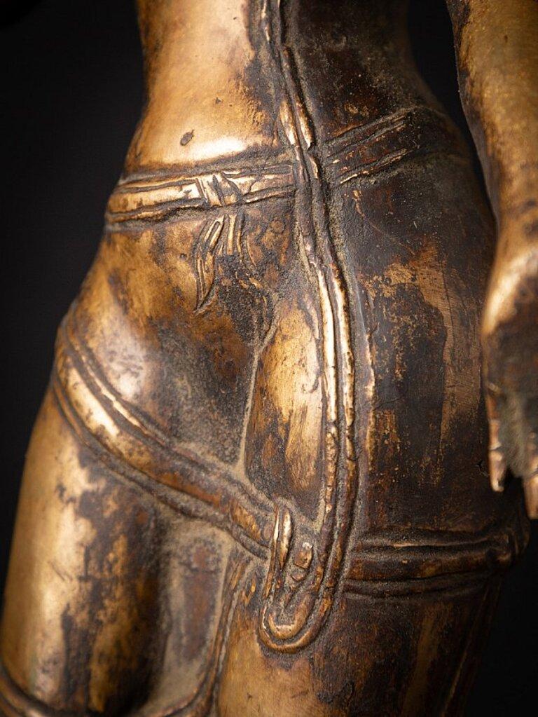 Old Bronze Nepali Lokeshwor Figure from Nepal 13