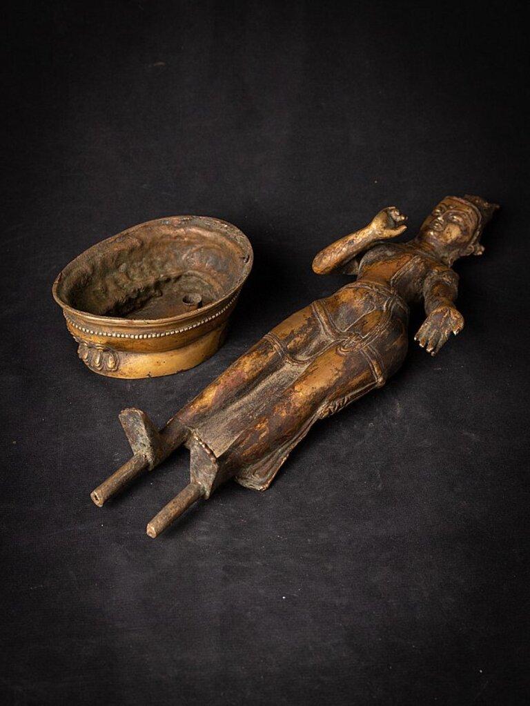 Old Bronze Nepali Lokeshwor Figure from Nepal 15
