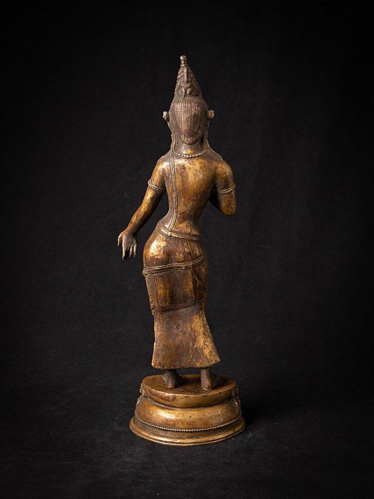 Old Bronze Nepali Lokeshwor Figure from Nepal In Good Condition In DEVENTER, NL