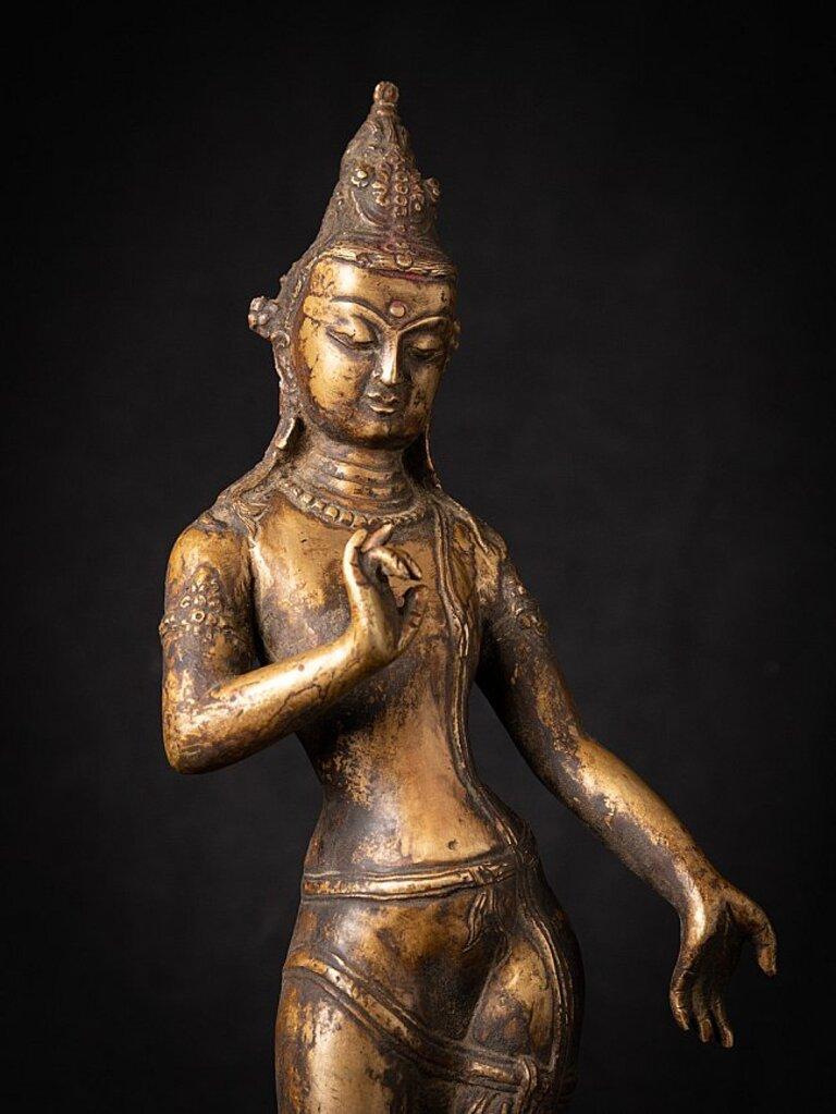 Old Bronze Nepali Lokeshwor Figure from Nepal 2