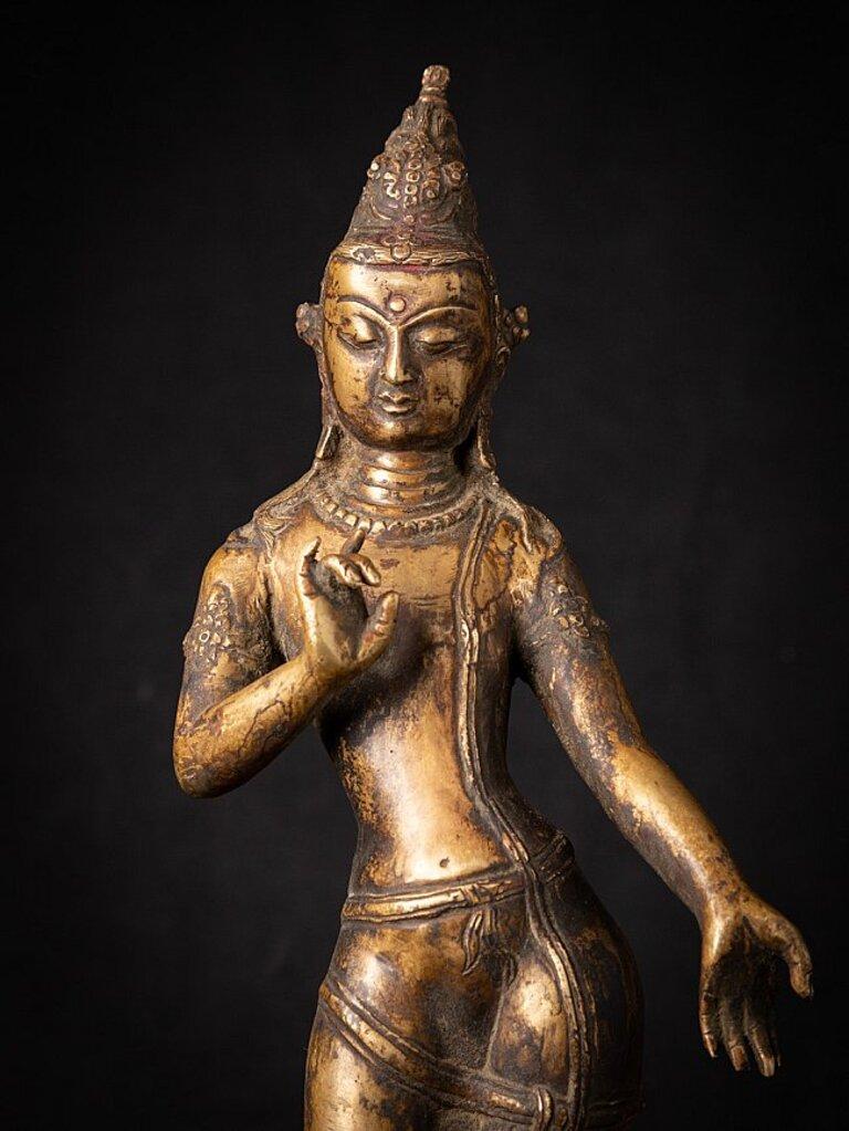 Old Bronze Nepali Lokeshwor Figure from Nepal 4