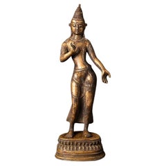 Old Bronze Nepali Lokeshwor Figure from Nepal