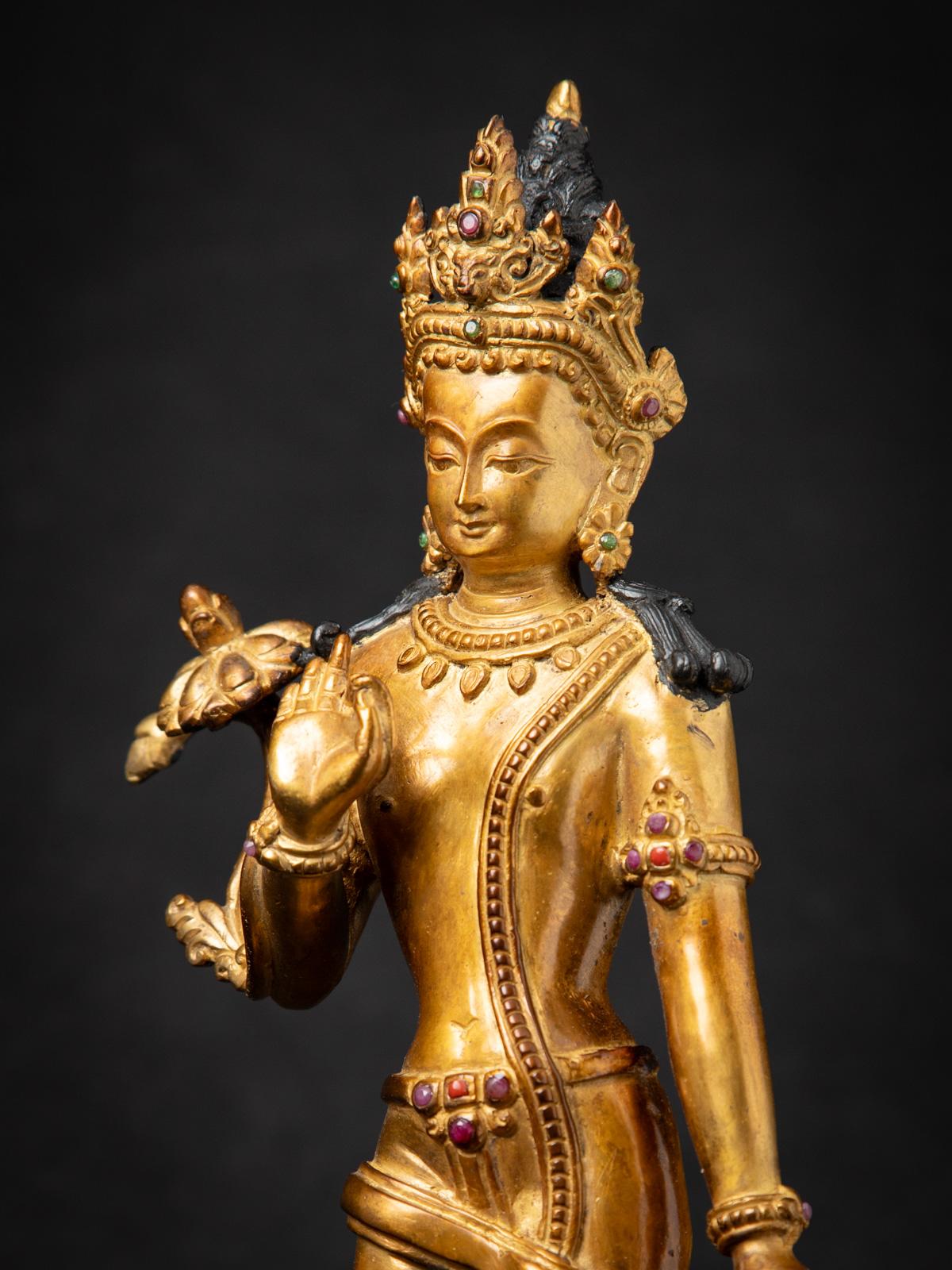 statue Lokeshwor népalaise en bronze ancien du Népal en vente 5