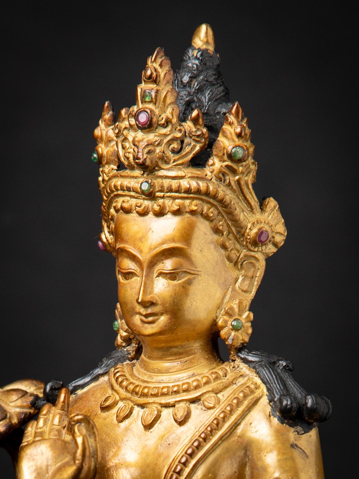 statue Lokeshwor népalaise en bronze ancien du Népal en vente 6