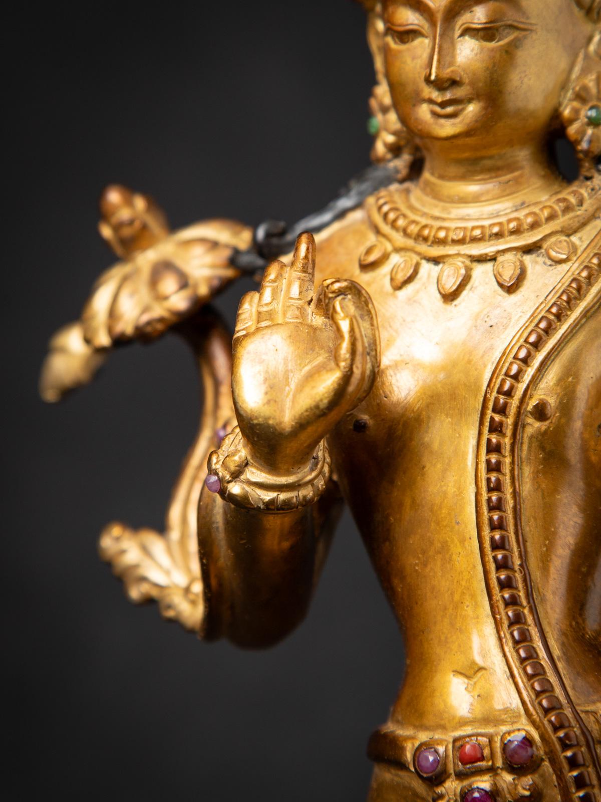 statue Lokeshwor népalaise en bronze ancien du Népal en vente 10