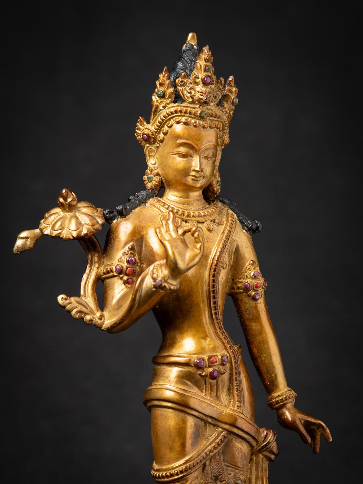 statue Lokeshwor népalaise en bronze ancien du Népal en vente 1