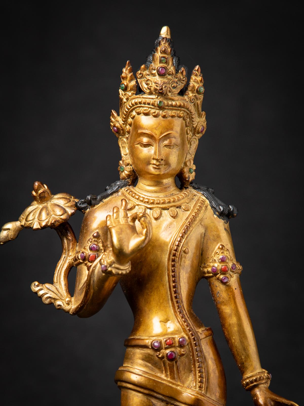 statue Lokeshwor népalaise en bronze ancien du Népal en vente 3
