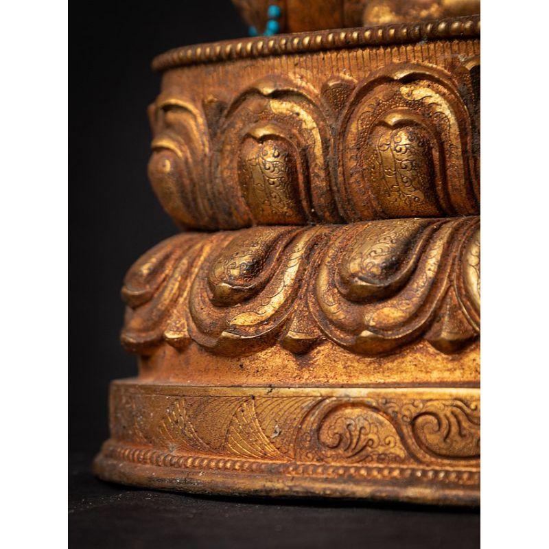 Old Bronze Nepali Manjushri Statue from Nepal For Sale 14