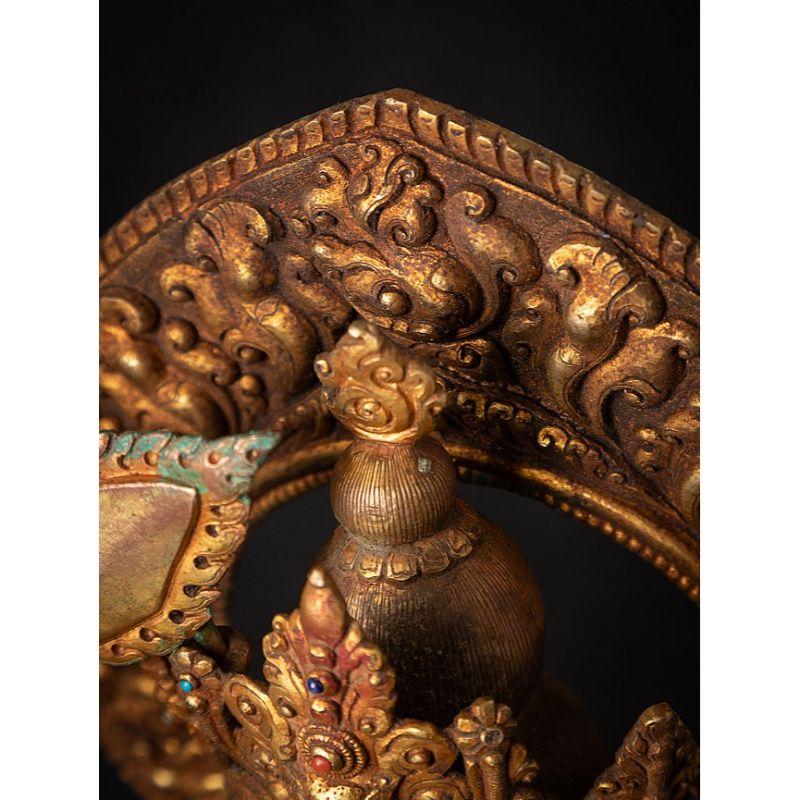 Old Bronze Nepali Manjushri Statue from Nepal For Sale 3