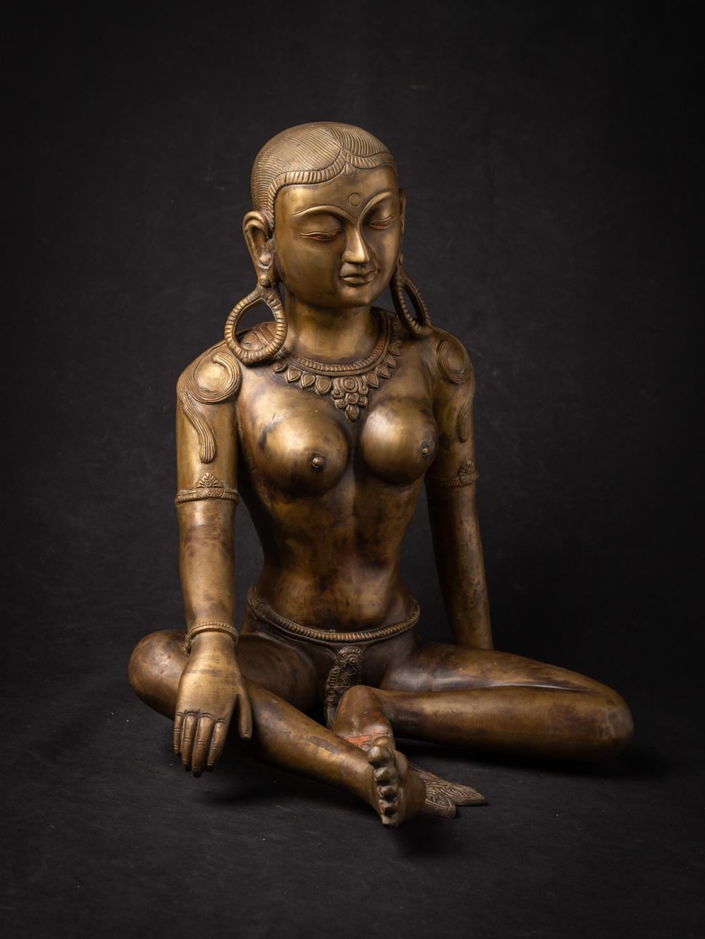 Old Bronze Nepali Parvati Statue from Nepal For Sale 2