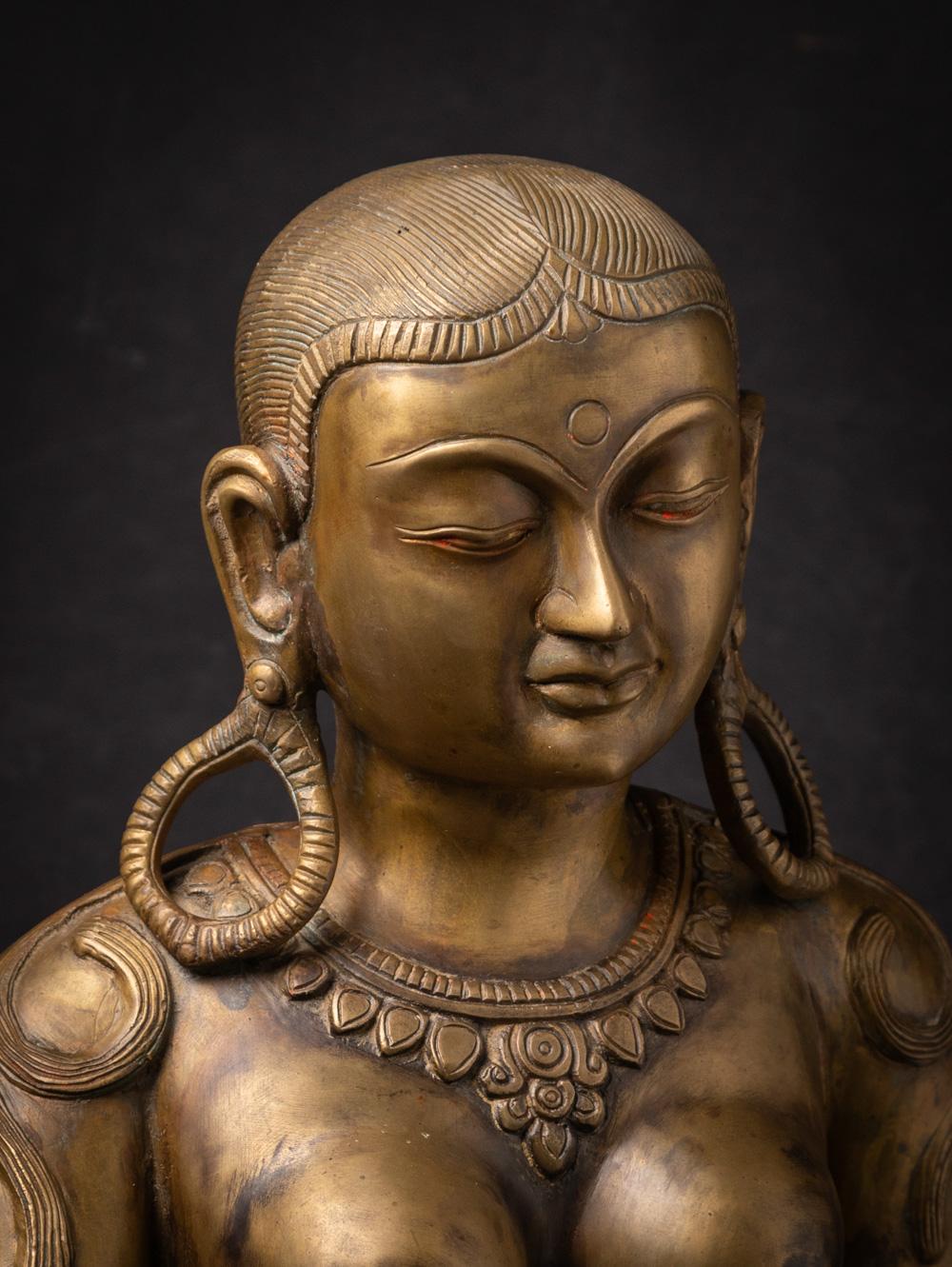 Old Bronze Nepali Parvati Statue from Nepal For Sale 4