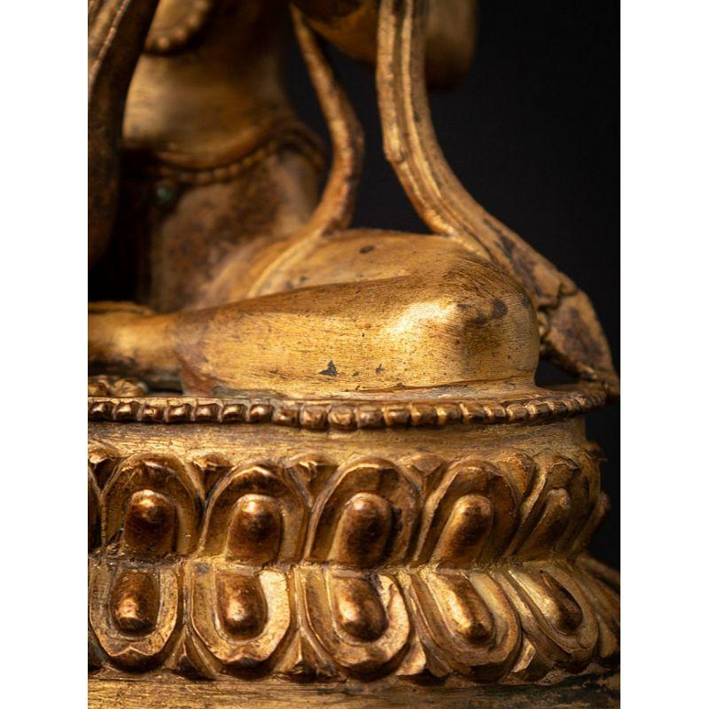 Old Bronze Nepali Saraswati Statue from Nepal 14