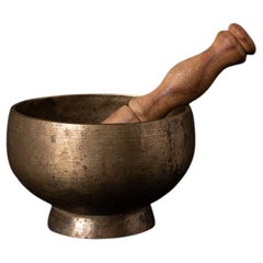 Old Bronze Nepali Singing Bowl from Nepal