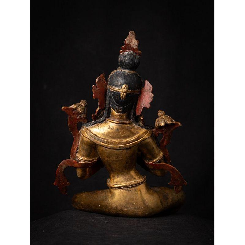 Old Bronze Nepali Tara Statue from Nepal In Good Condition In DEVENTER, NL