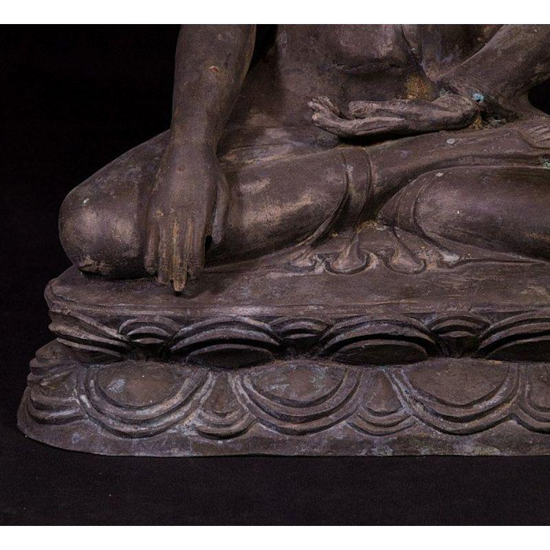 Old Bronze Pagan Buddha Statue from Burma 5