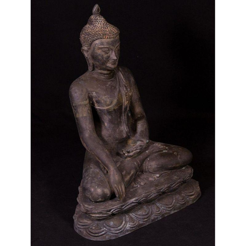 Old Bronze Pagan Buddha Statue from Burma 6