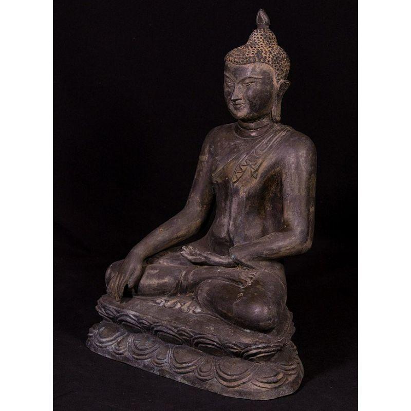 Old Bronze Pagan Buddha Statue from Burma 8