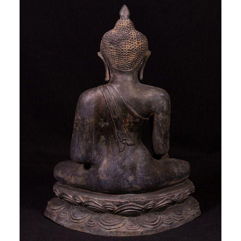 Old Bronze Pagan Buddha Statue from Burma 10