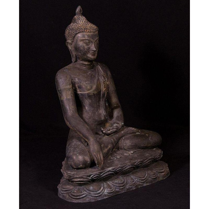 Burmese Old Bronze Pagan Buddha Statue from Burma