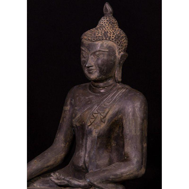 20th Century Old Bronze Pagan Buddha Statue from Burma