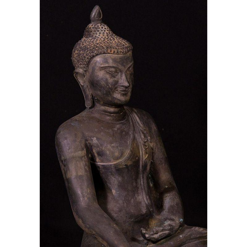 Old Bronze Pagan Buddha Statue from Burma 1