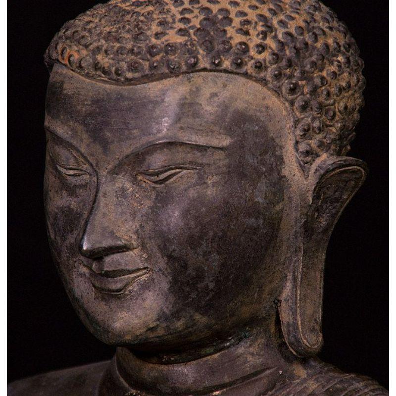Old Bronze Pagan Buddha Statue from Burma 3