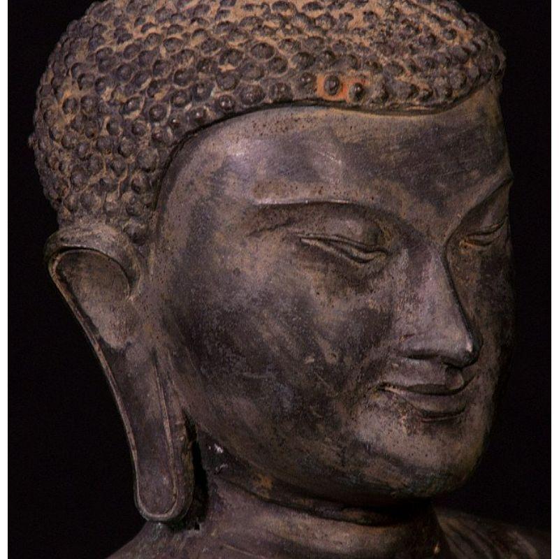 Old Bronze Pagan Buddha Statue from Burma 4
