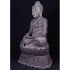 Old Bronze Shan Buddha Statue from Burma