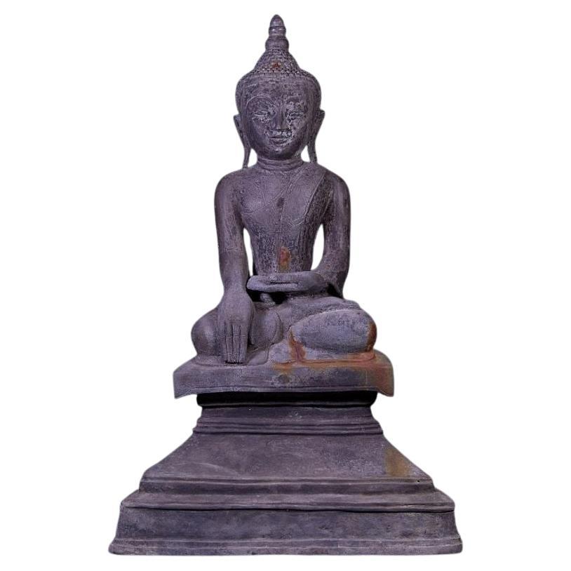Old Bronze Shan Buddha Statue from Burma For Sale
