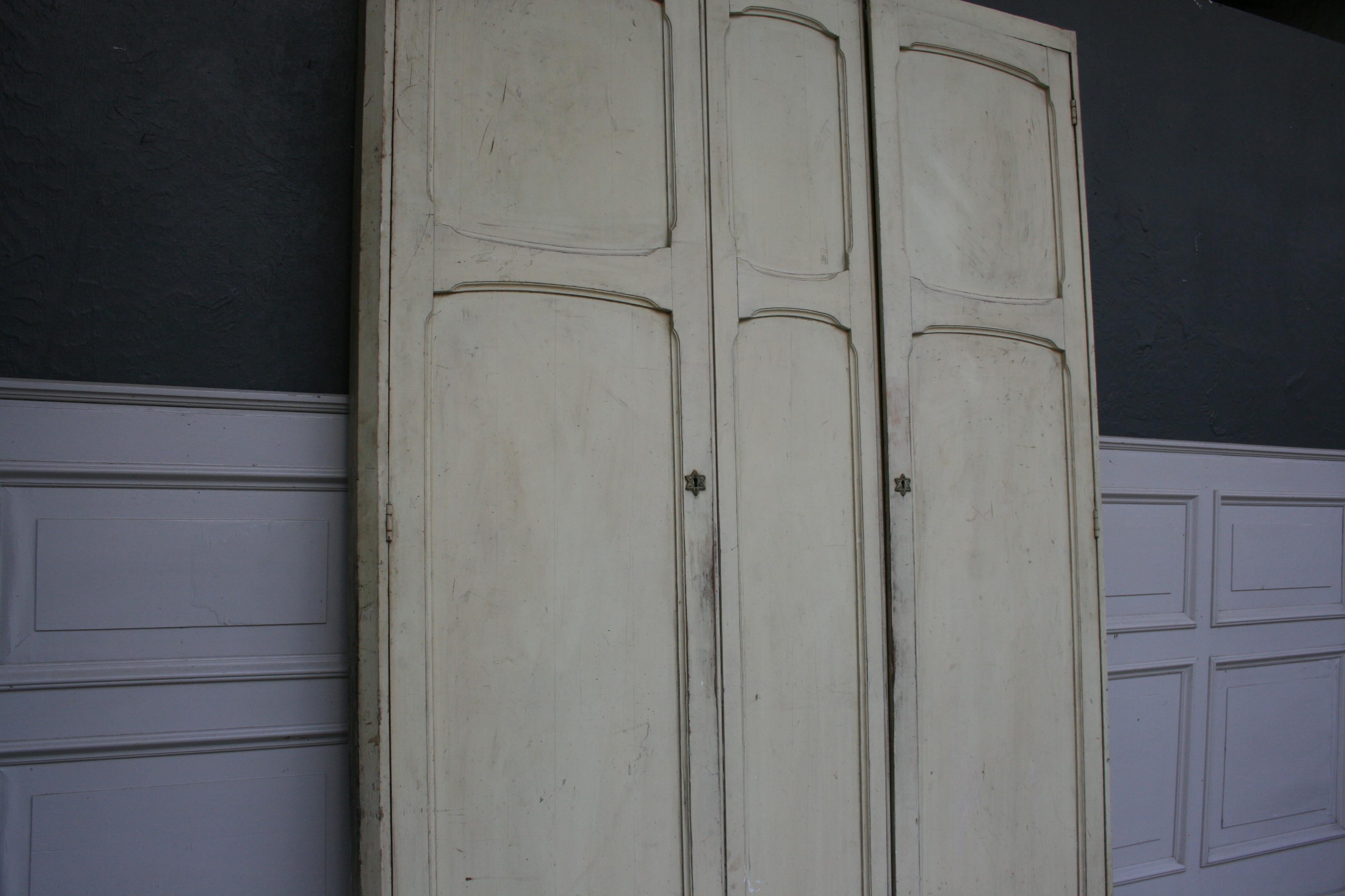 Lacquered Old Built-In Wardrobe Front, Germany, circa 1920 For Sale