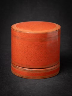 Old Burmese lacquerware betelnut box from Burma