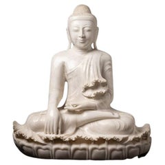 burmese style sitting Old Burmese Marble Buddha Statue from, Burma