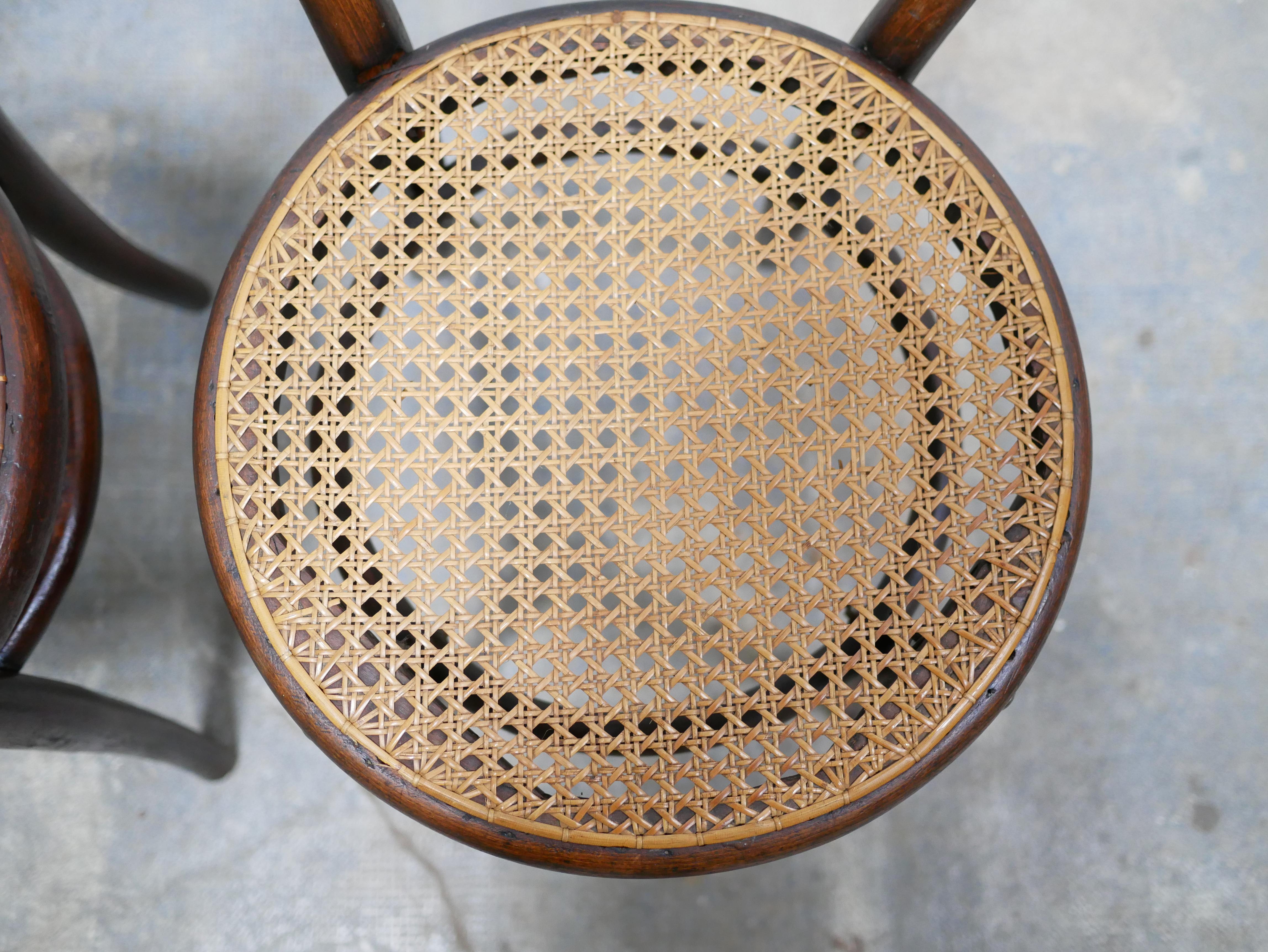 Old cane bistro chair by Thonet editions 7