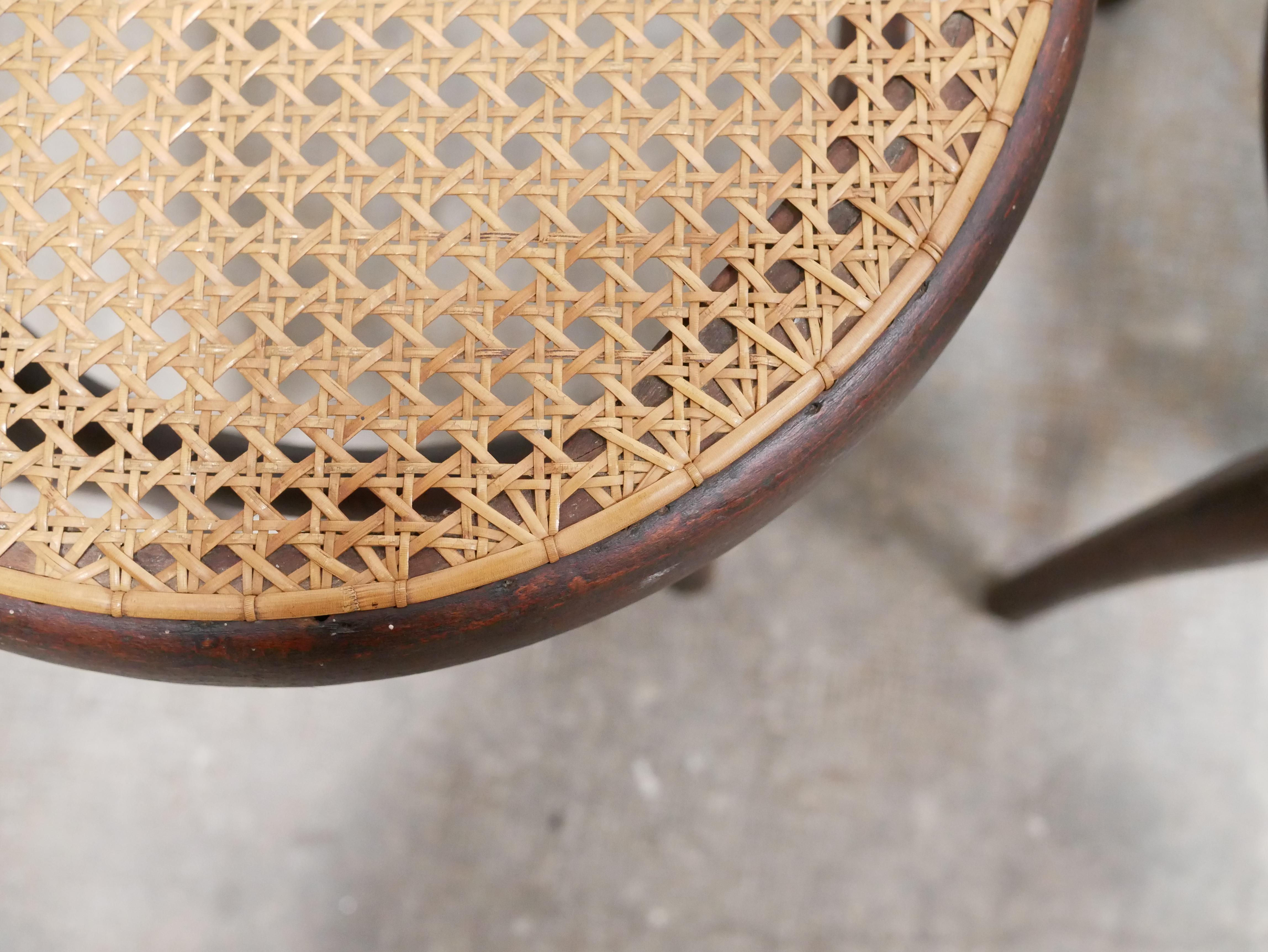 Old cane bistro chair by Thonet editions 8