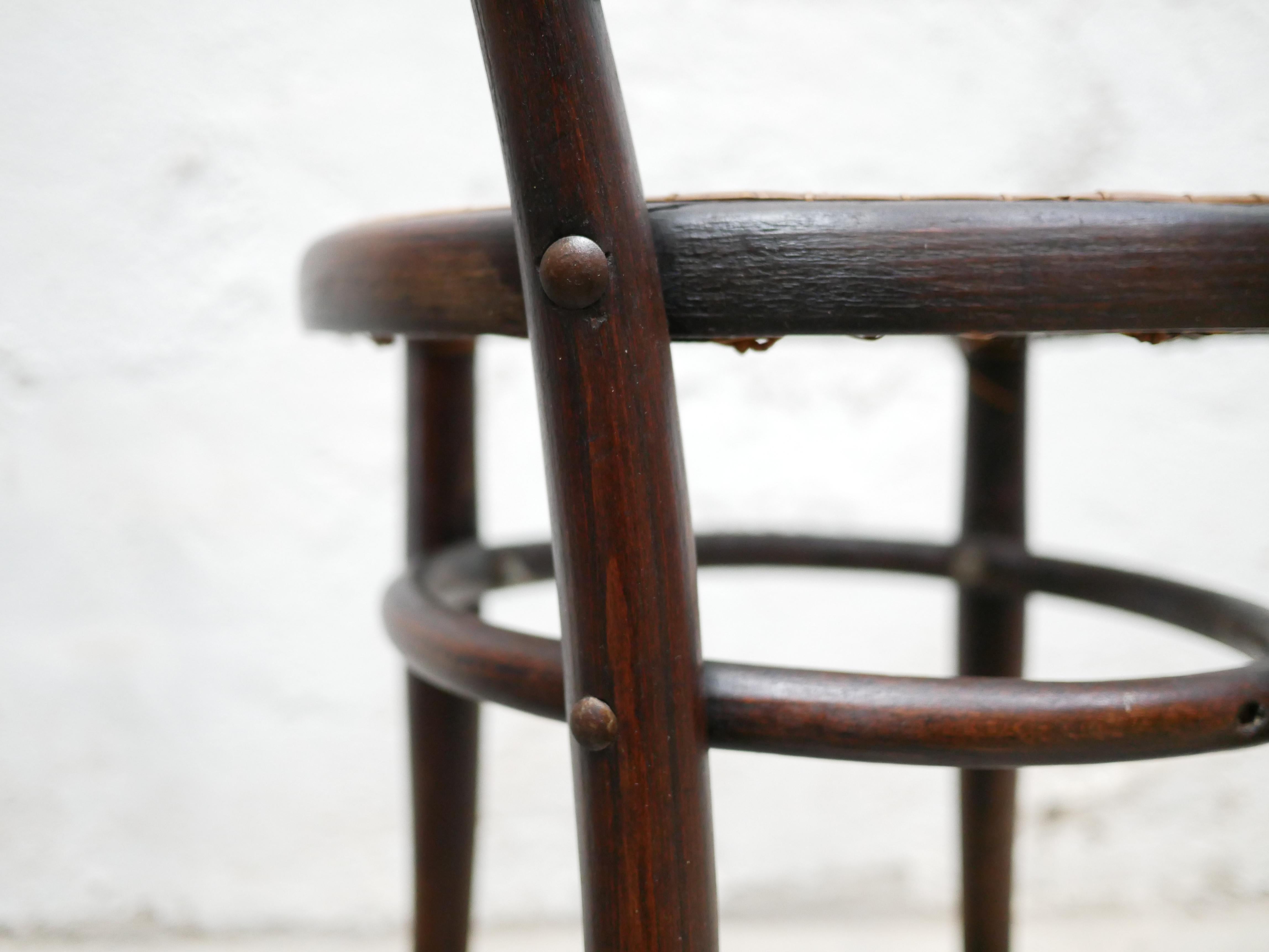 Old cane bistro chair by Thonet editions 14