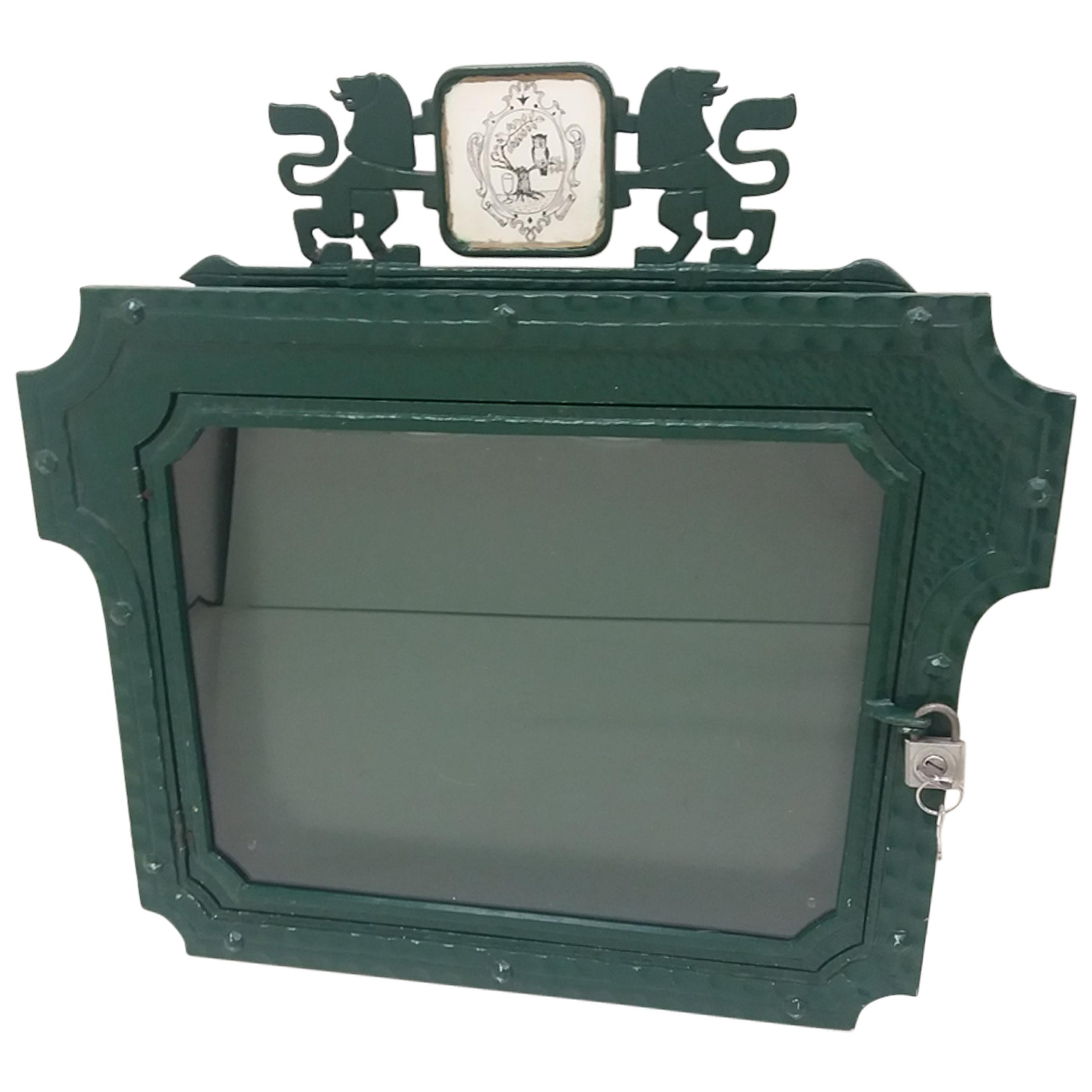 Old Cast-Iron Showcase, 1920s For Sale