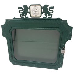 Antique Old Cast-Iron Showcase, 1920s