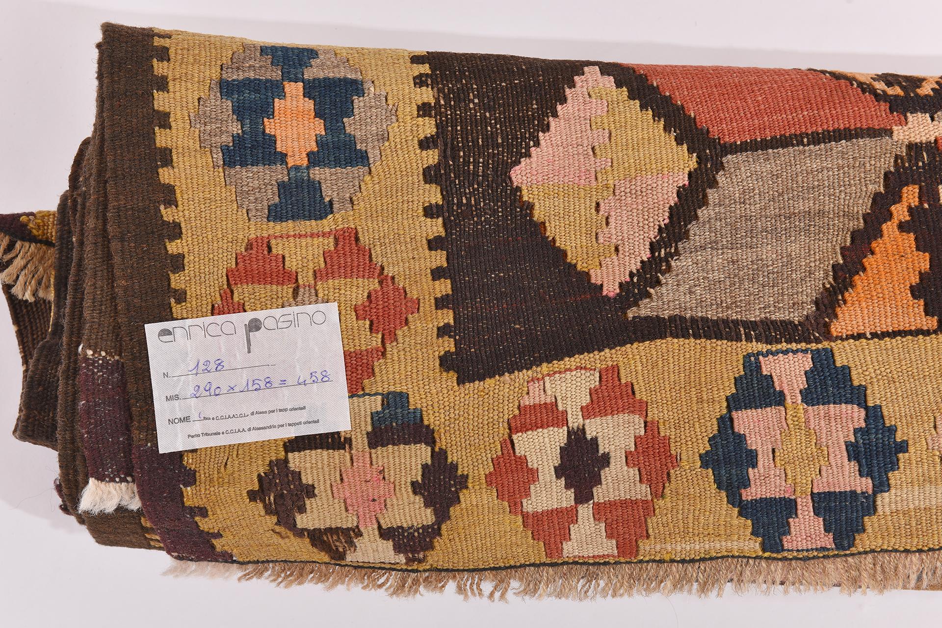 Other Old Caucasian Kilim with Stars For Sale