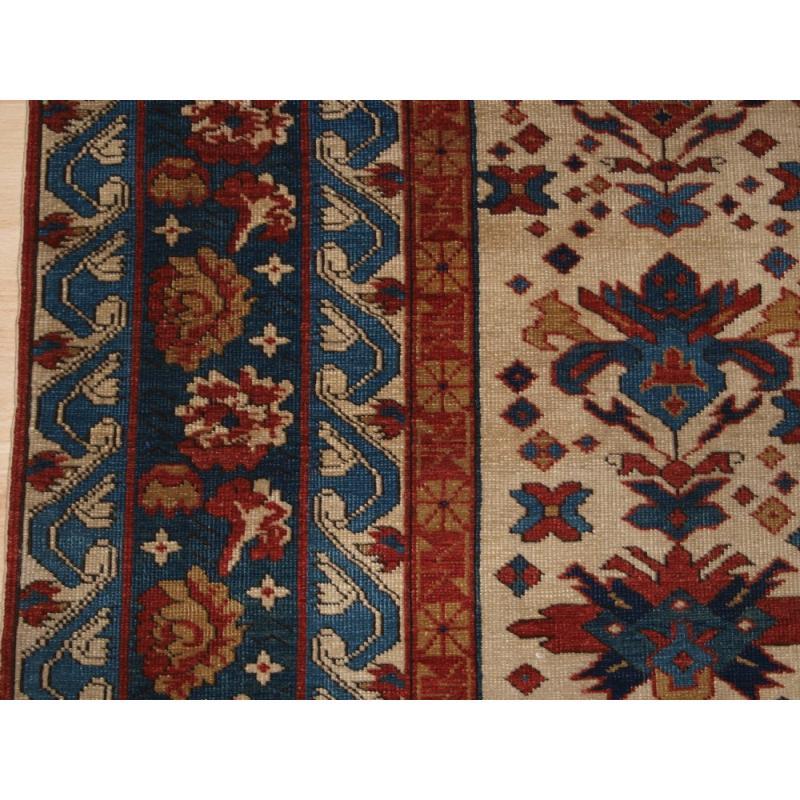 Old Caucasian Shirvan-Teppich mit Seichur Palmette-Design, ca. 30 Jahre alt (Gewebt) im Angebot
