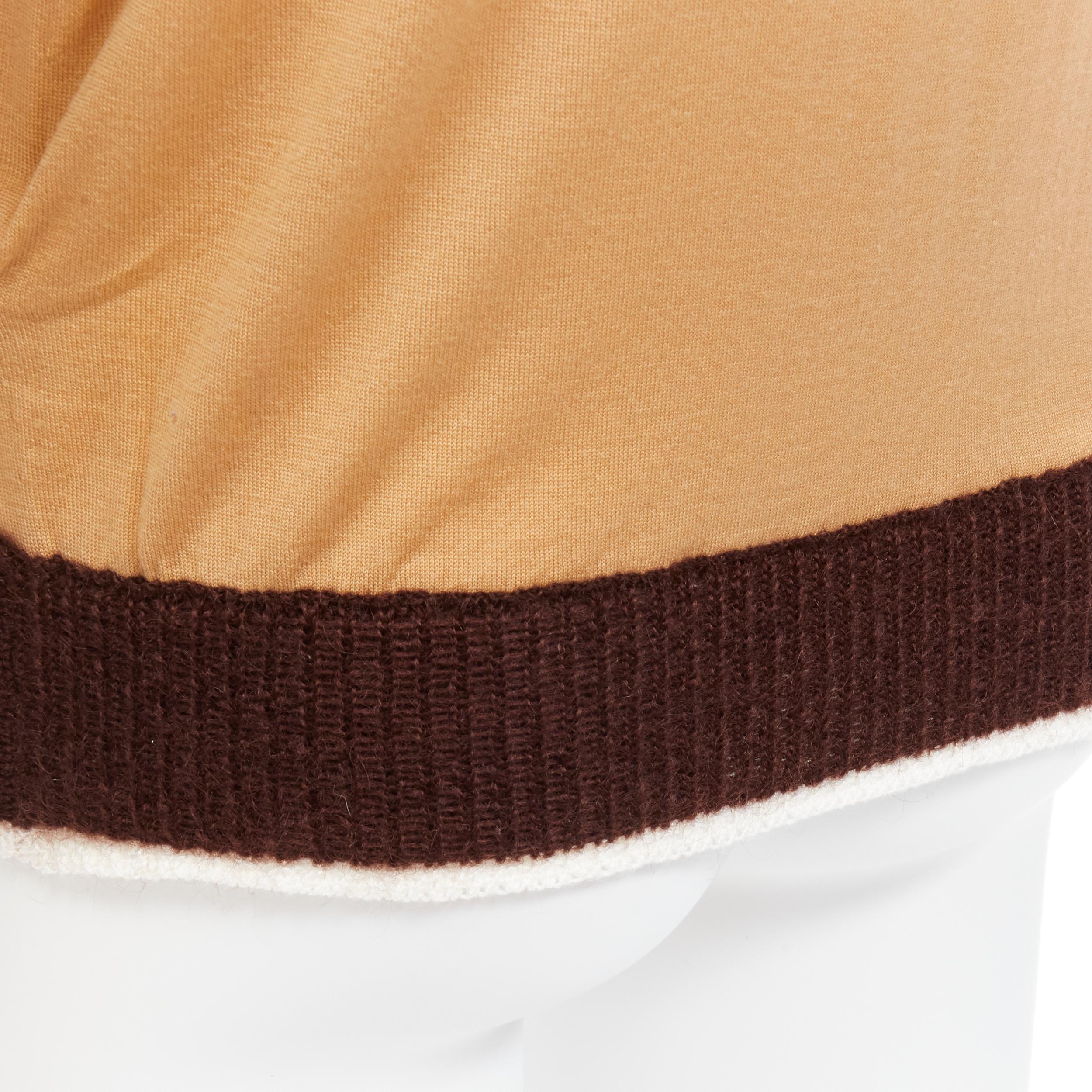 OLD CELINE Phoebe Philo Pull à manches contrastées en mohair 100 % laine avec logo Triomphe XS en vente 3