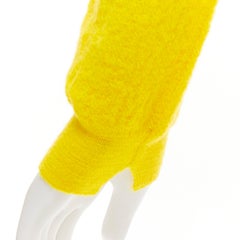 OLD CELINE Phoebe Philo 100% wool sunshine yellow crew neck sweater S